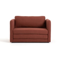 Диван-кровать Из полиэстера Hazel 1-мест. каштановый LA REDOUTE INTERIEURS  фото, kupilegko.ru